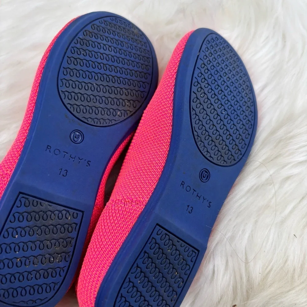 Rothy's Kids Neon Pink Moccasins Size 13 Kids
